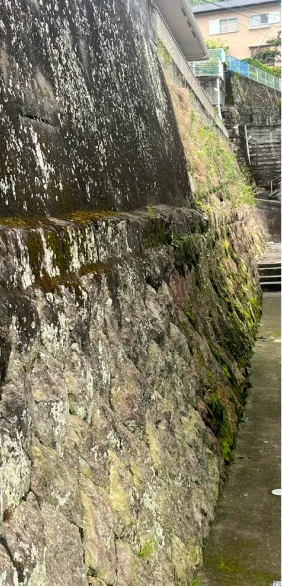 擁壁の積み増し（２段擁壁）